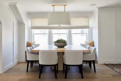  Modern Family Home Dining Room. Portico Green by Tara Cain Design.