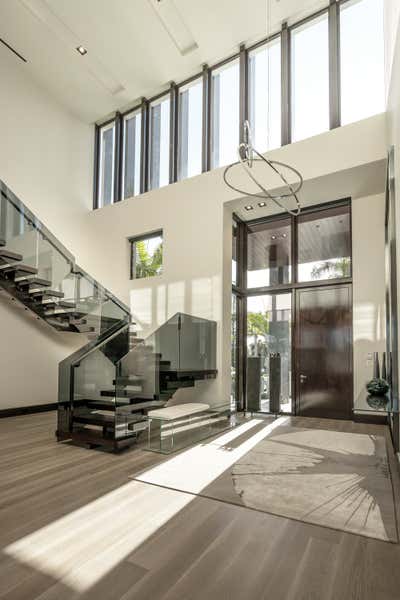 Contemporary Entry and Hall. Royal Palm Residence  by B+G Design Inc.