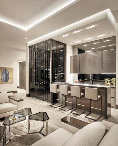  Contemporary Family Home Bar and Game Room. Royal Palm Residence  by B+G Design Inc.
