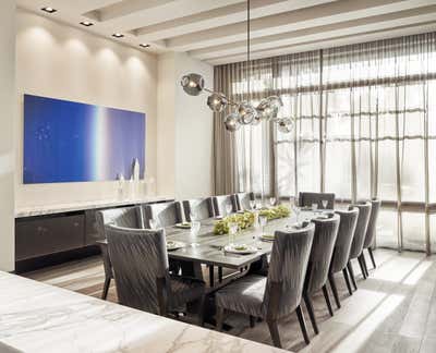 Contemporary Dining Room. Royal Palm Residence  by B+G Design Inc.