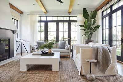  Transitional Family Home Living Room. Oaklawn Ave by Tara Cain Design.