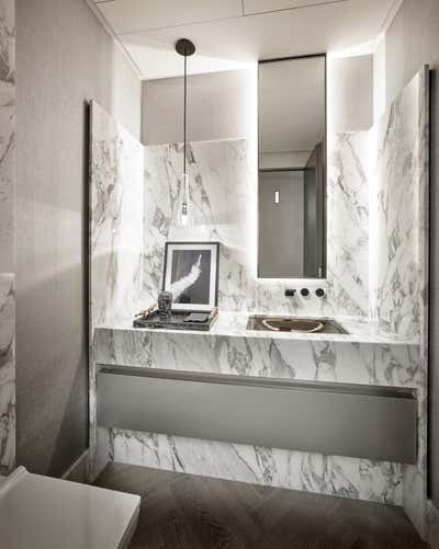  Modern Apartment Bathroom. Intracoastal Residence by B+G Design Inc.