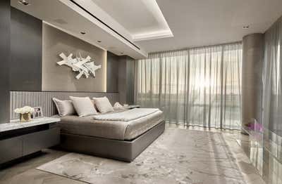 Contemporary Bedroom. Intracoastal Residence by B+G Design Inc.