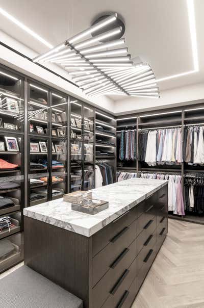  Contemporary Modern Apartment Storage Room and Closet. Intracoastal Residence by B+G Design Inc.