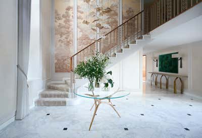  Mid-Century Modern Family Home Entry and Hall. Hyde Park Townhouse by Katharine Pooley London.