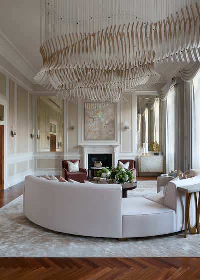  Modern Art Nouveau Family Home Living Room. Hyde Park Townhouse by Katharine Pooley London.