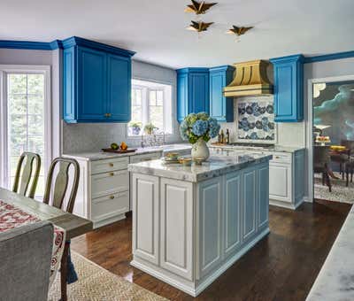  Farmhouse Family Home Kitchen. Buena Road by Lisa Wolfe Design.