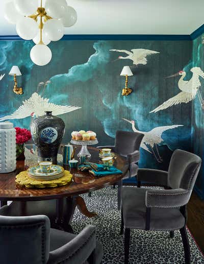 Eclectic Dining Room. Buena Road by Lisa Wolfe Design.