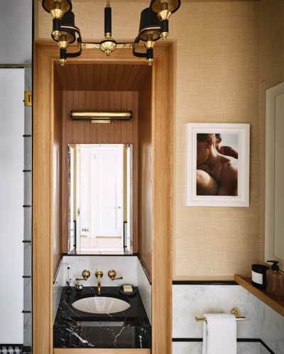  Transitional Modern Bathroom. Upper West Side Apartment by CARLOS DAVID.