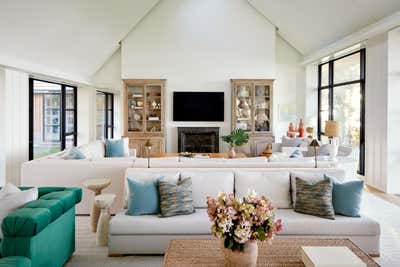 Transitional Living Room. Lake Michigan by Sasha Adler Design.