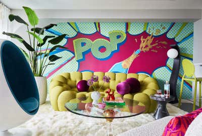  Bohemian Living Room. Marina Towers by Lisa Wolfe Design.