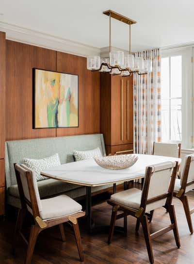 Contemporary Dining Room. Boston's Back Bay by Alan Tanksley, Inc..
