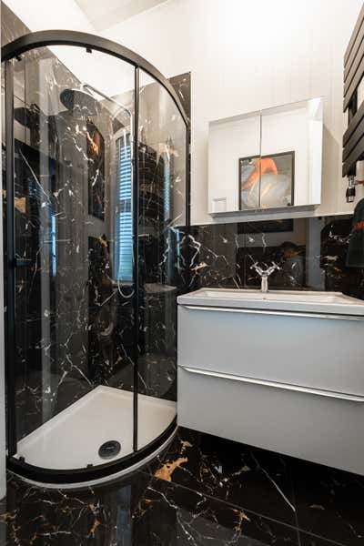  Contemporary Family Home Bathroom. Shower Room by Nadya Sawney Interiors.