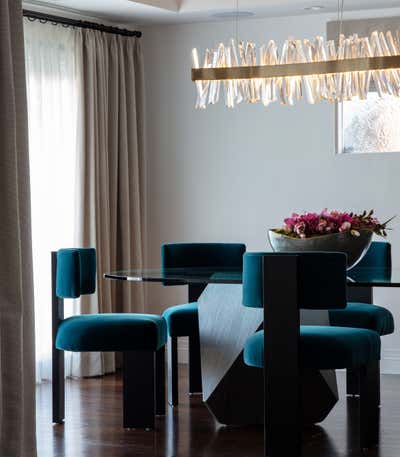 Contemporary Dining Room. Mulholland Residence  by Claudia Afshar Design.