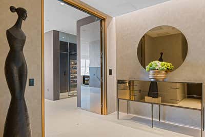 Contemporary Entry and Hall. Beverly West Penthouse by Claudia Afshar Design.