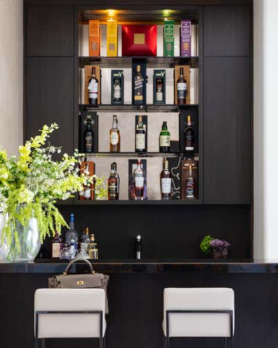 Contemporary Bar and Game Room. Bel Air Residence  by Claudia Afshar Design.