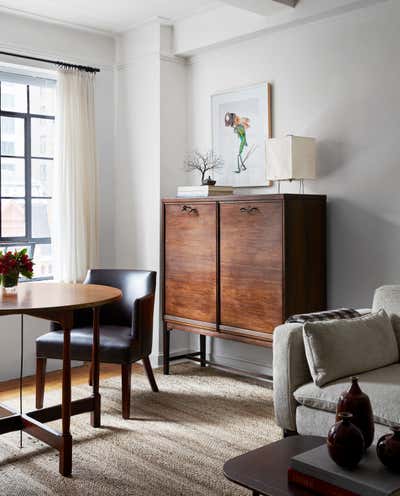  Arts and Crafts Scandinavian Apartment Office and Study. Park Avenue Apartment  by Rupp Studio.
