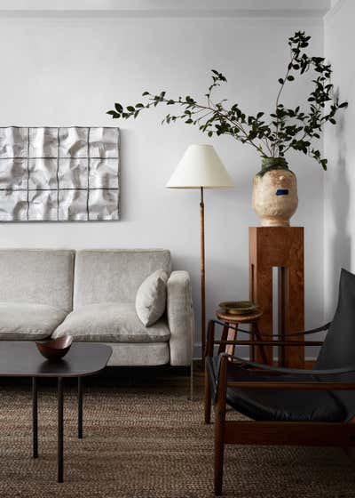  Scandinavian Living Room. Park Avenue Apartment  by Rupp Studio.