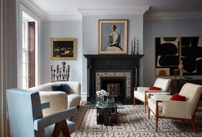  Arts and Crafts Modern Family Home Living Room. Gramercy Park Townhouse by Rupp Studio.