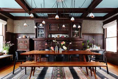  Victorian Bohemian Dining Room. Sunset Eclectic by Noz Design.