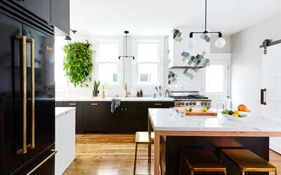  Organic Family Home Kitchen. Sunset Eclectic by Noz Design.