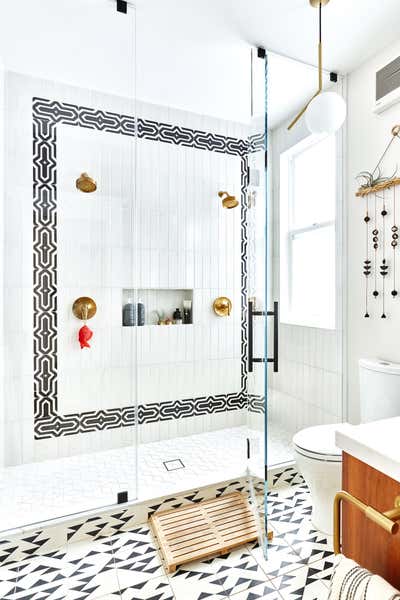  Victorian Bohemian Family Home Bathroom. Sunset Eclectic by Noz Design.