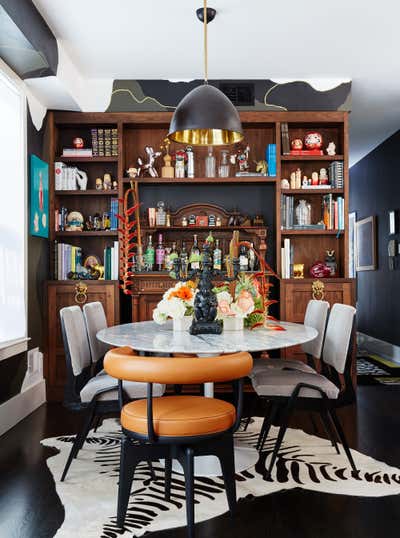 Eclectic Dining Room. Chez Noz by Noz Design.