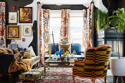 Eclectic Living Room. Chez Noz by Noz Design.