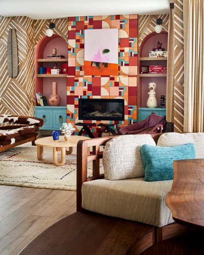  Organic Maximalist Country House Living Room. House Beautiful Concept House by Noz Design.