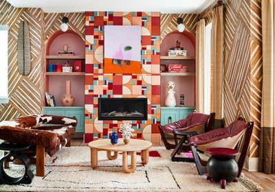  Organic Maximalist Country House Living Room. House Beautiful Concept House by Noz Design.
