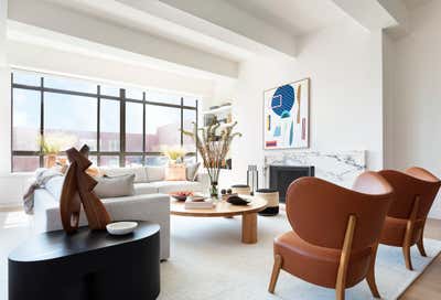  Modern Living Room. West Village Loft by Lucy Harris Studio.