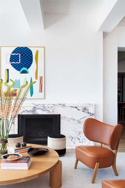 Modern Living Room. West Village Loft by Lucy Harris Studio.