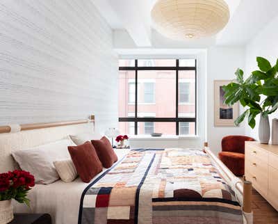Modern Bedroom. West Village Loft by Lucy Harris Studio.