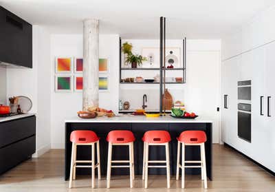 Modern Kitchen. West Village Loft by Lucy Harris Studio.
