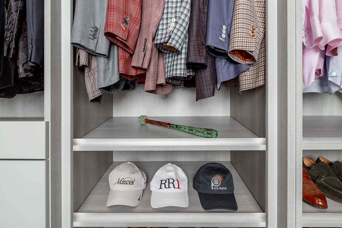 Contemporary Storage Room and Closet