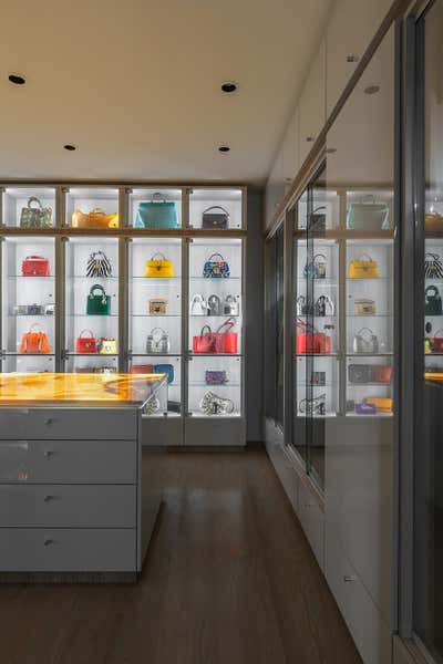 Contemporary Family Home Storage Room and Closet. Pine Hill by Jeffrey Bruce Baker Designs LLC.