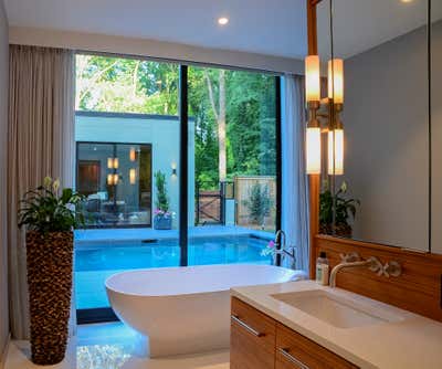  Industrial Family Home Bathroom. Hillside by Jeffrey Bruce Baker Designs LLC.