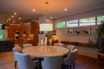  Modern Family Home Dining Room. Hillside by Jeffrey Bruce Baker Designs LLC.
