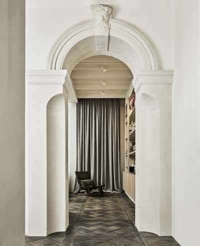 Mediterranean Entry and Hall. Kate Nixon Store and Offices by Kate Nixon.