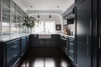  Art Deco Apartment Kitchen. Blue Caviar by Kate Nixon.