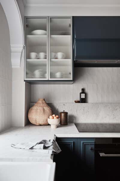  Regency Apartment Kitchen. Blue Caviar by Kate Nixon.