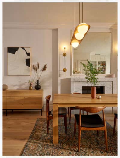  Organic Family Home Dining Room. Park Slope Townhouse by Jocelyn Kaye Stylist.