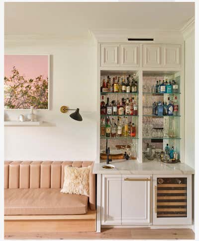  Mid-Century Modern Family Home Bar and Game Room. Park Slope Townhouse by Jocelyn Kaye Stylist.