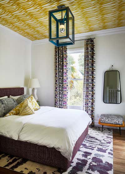  Bohemian Organic Family Home Bedroom. Mill Valley Home by Jeff Schlarb Design Studio.