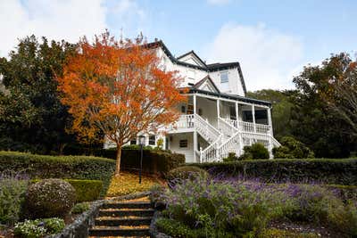  British Colonial Family Home Exterior. Mill Valley Home by Jeff Schlarb Design Studio.