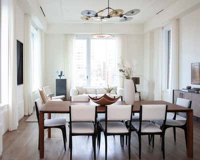 Modern Apartment Dining Room. Carnegie Hill Residence by Lena Wang Interiors, LLC.