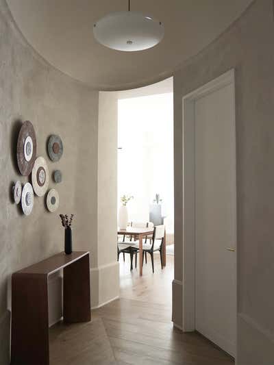 Modern Apartment Entry and Hall. Carnegie Hill Residence by Lena Wang Interiors, LLC.