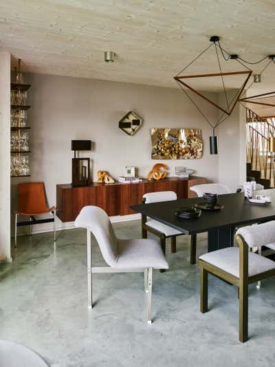 Modern Apartment Dining Room. Penthouse-Duplex by Robert Stephan Interior.