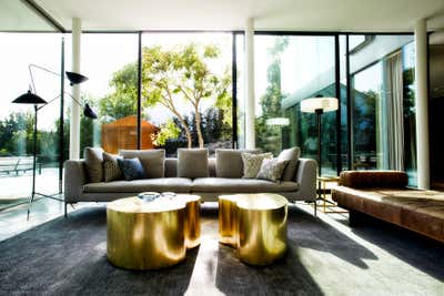  French Contemporary Living Room. Villa by Robert Stephan Interior.