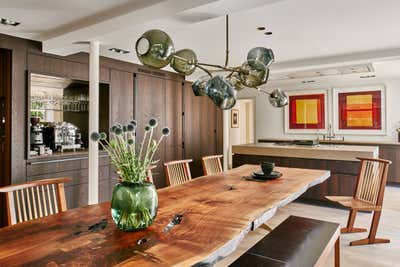  Mid-Century Modern Family Home Dining Room. Bungalow by Robert Stephan Interior.